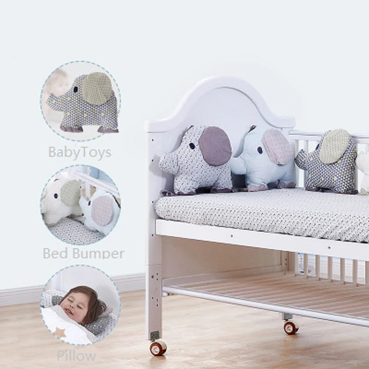 Baby Bettumrandung – Weiche Kinderbett Kissen für Babys