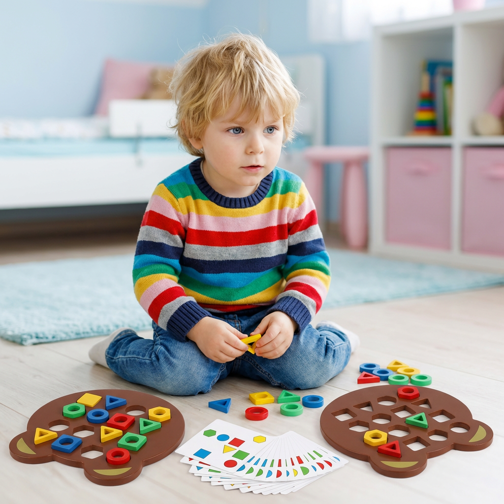 Farb- & Formen-Matching Spiel für Kinder – Interaktives Lernspielzeug