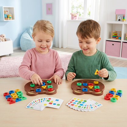 Farb- & Formen-Matching Spiel für Kinder – Interaktives Lernspielzeug