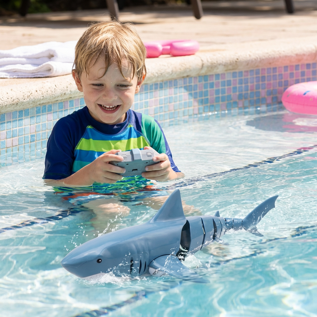 Ferngesteuerter Wasserhai – RC Schwimmroboter für Kinder