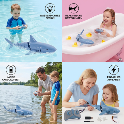 Ferngesteuerter Wasserhai – RC Schwimmroboter für Kinder