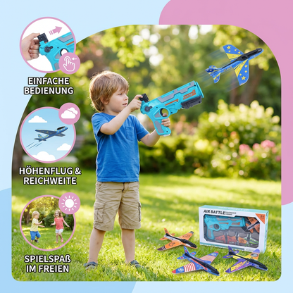 Kinder Flugzeug-Katapult Launcher – Outdoor Flugspiel
