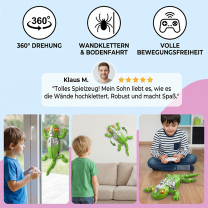 Ferngesteuertes Wandkletter-Tier – RC Spinne/Eidechse für Wände & Decken