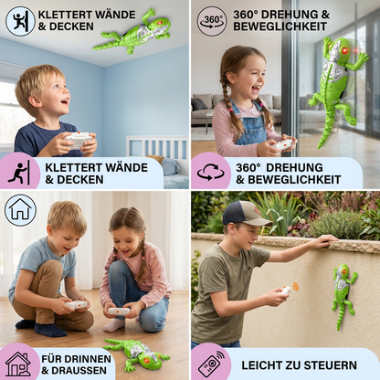 Ferngesteuertes Wandkletter-Tier – RC Spinne/Eidechse für Wände & Decken