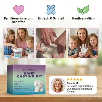 Handabdruck-Set für Familien & Paare – 3D Gips Erinnerungsset