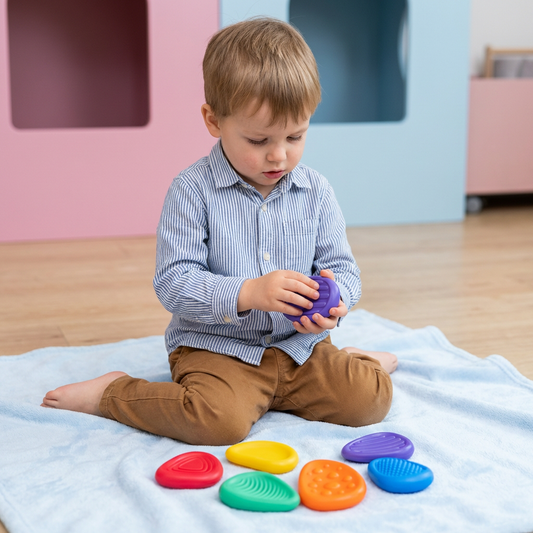 Sensorik Steine für Kinder – Fühlen & Oberflächen entdecken Lernspielzeug