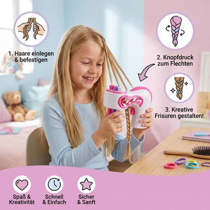 Automatisches Haarflechtgerät für Kinder – Einfaches DIY Styling Tool
