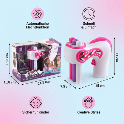 Automatisches Haarflechtgerät für Kinder – Einfaches DIY Styling Tool