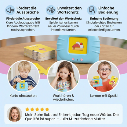 Sprechende Englisch Lernkarten – Interaktives Lernspiel für Kinder