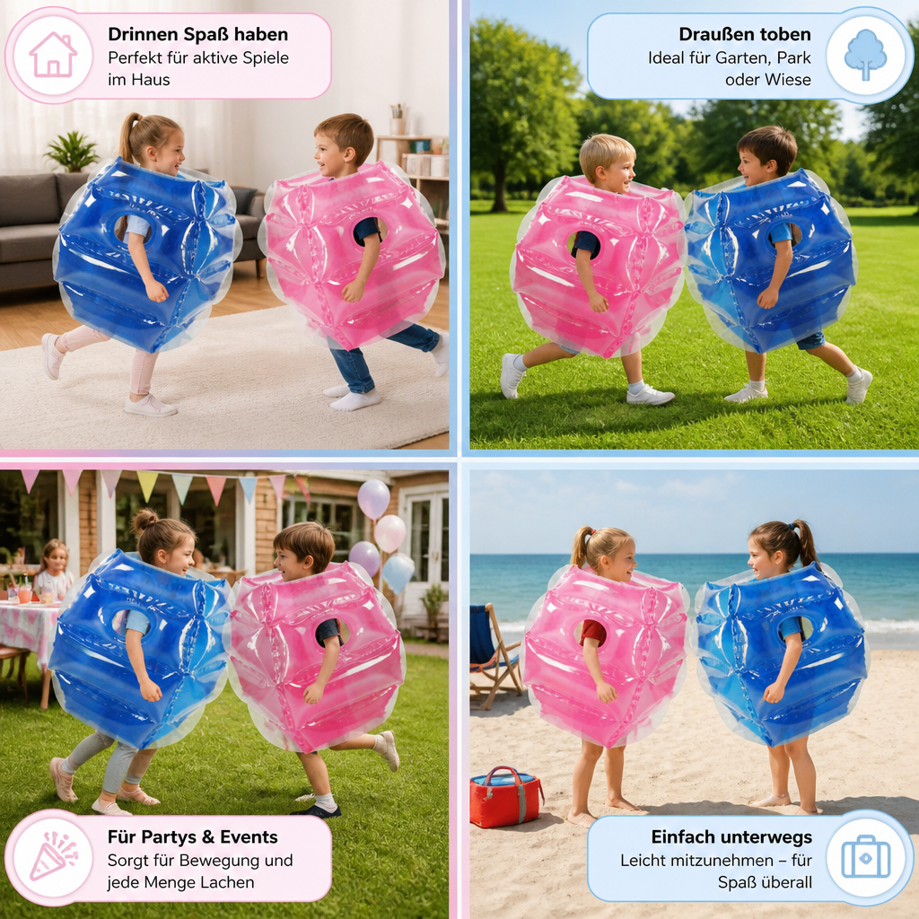 Aufblasbare Bumper Ball Anzüge für Kinder – 2 Spieler Outdoor Spiel