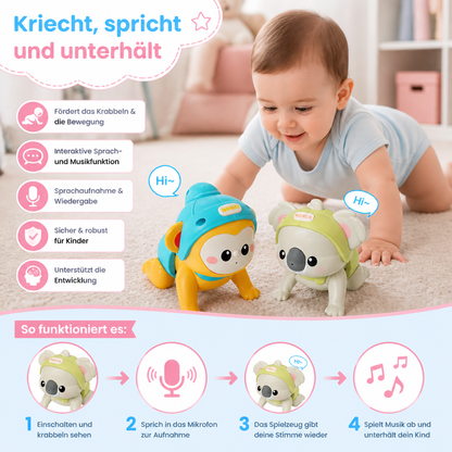 Interaktives Krabbel-Babyspielzeug mit Musik und Sprachaufzeichnung