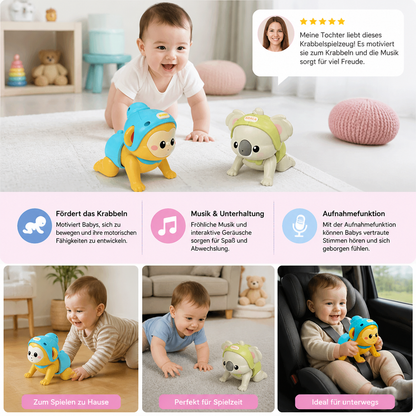 Interaktives Krabbel-Babyspielzeug mit Musik und Sprachaufzeichnung