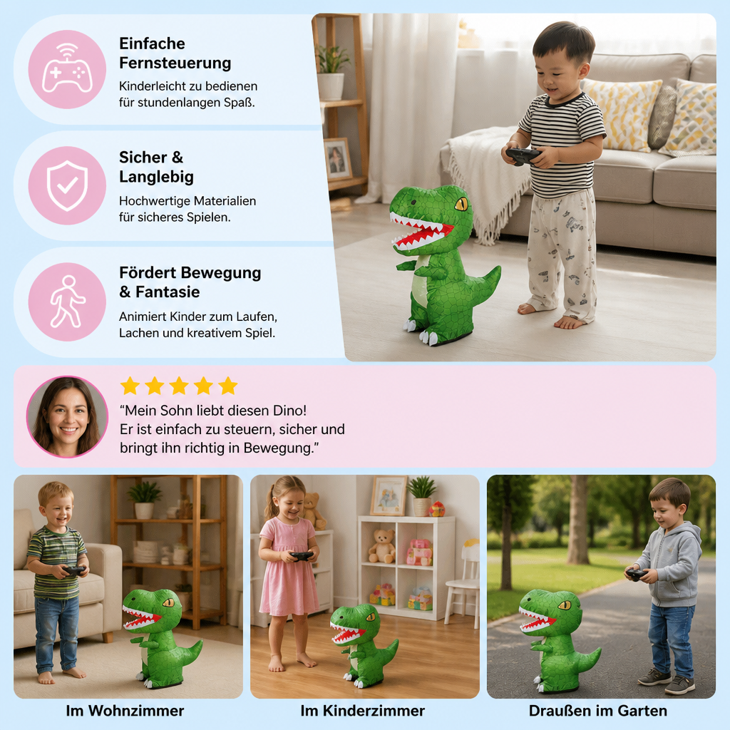 Ferngesteuertes aufblasbares T-Rex-Dinosaurier-Spielzeug