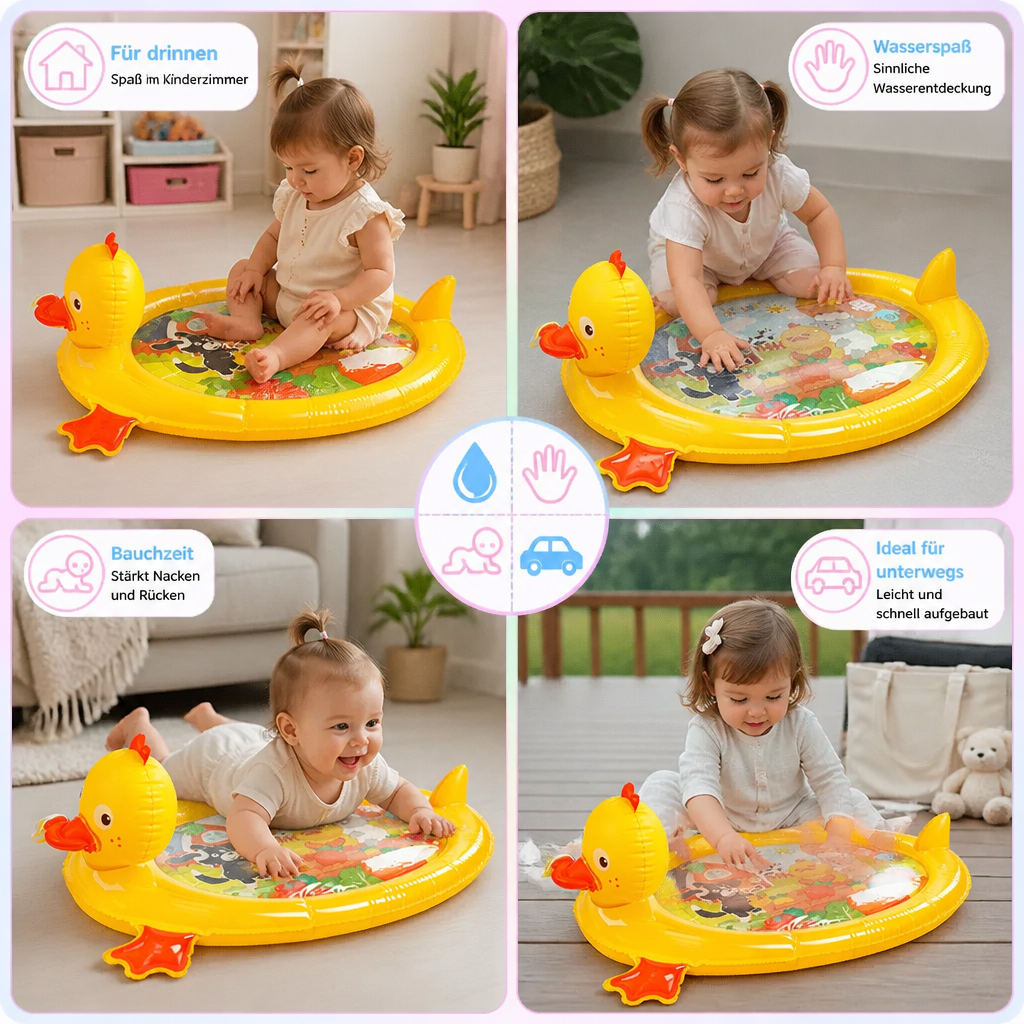 2-in-1 Enten-Wasserspielmatte