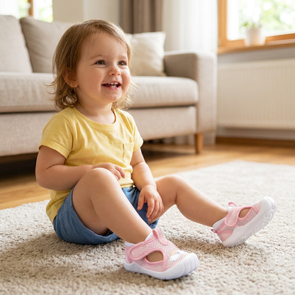 Sommer Babysandalen mit rutschfester Sohle und Klettverschluss