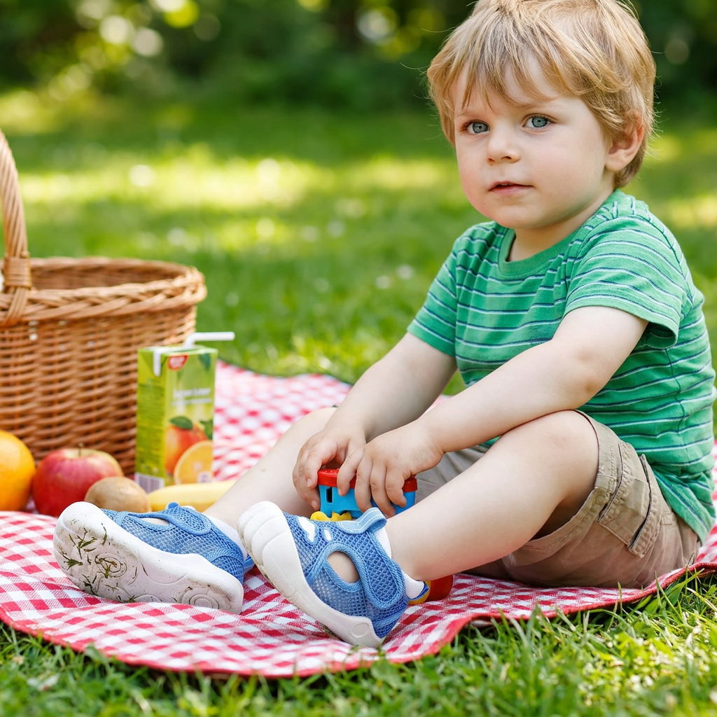 Sommer Babysandalen mit rutschfester Sohle und Klettverschluss