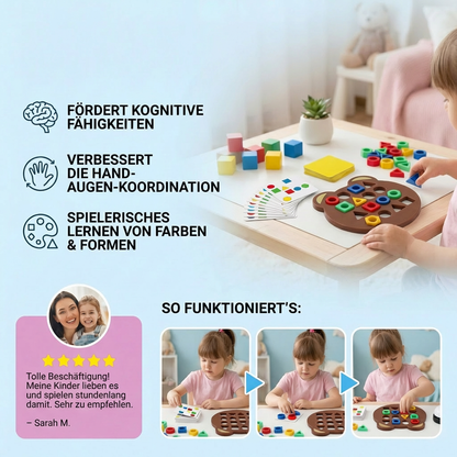 Farb- & Formen-Matching Spiel für Kinder – Interaktives Lernspielzeug