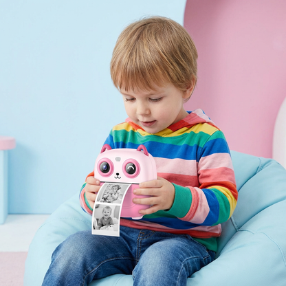 Kinder Sofortbildkamera – Mini Digitalkamera mit HD-Foto & integriertem Drucker
