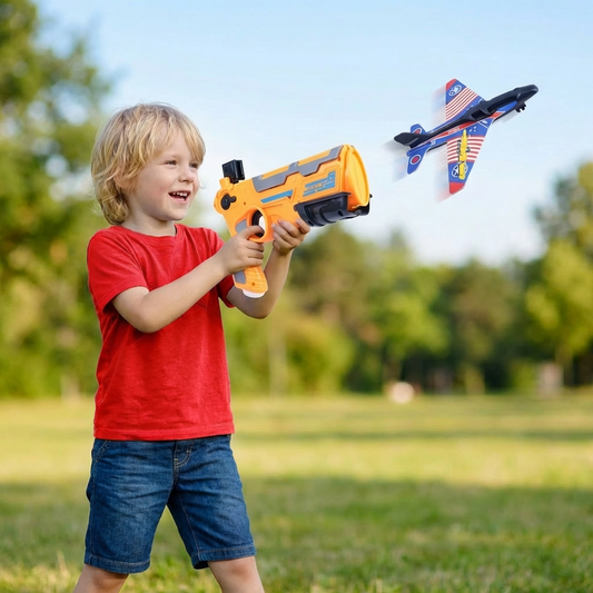 Kinder Flugzeug-Katapult Launcher – Outdoor Flugspiel