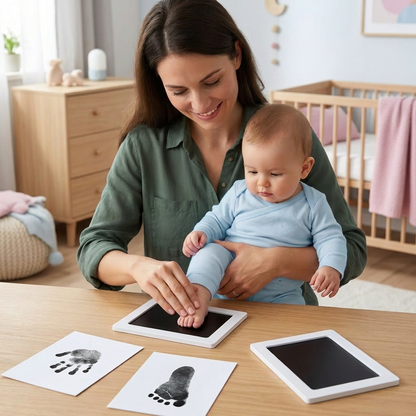 Baby Hand- & Fußabdruck Set  – DIY Erinnerungsset für Kleinkinder