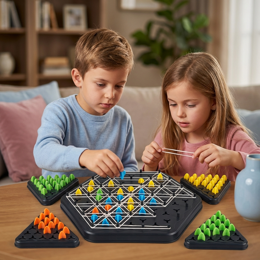 Gummi Band Dreieck Schach Familien Spiel