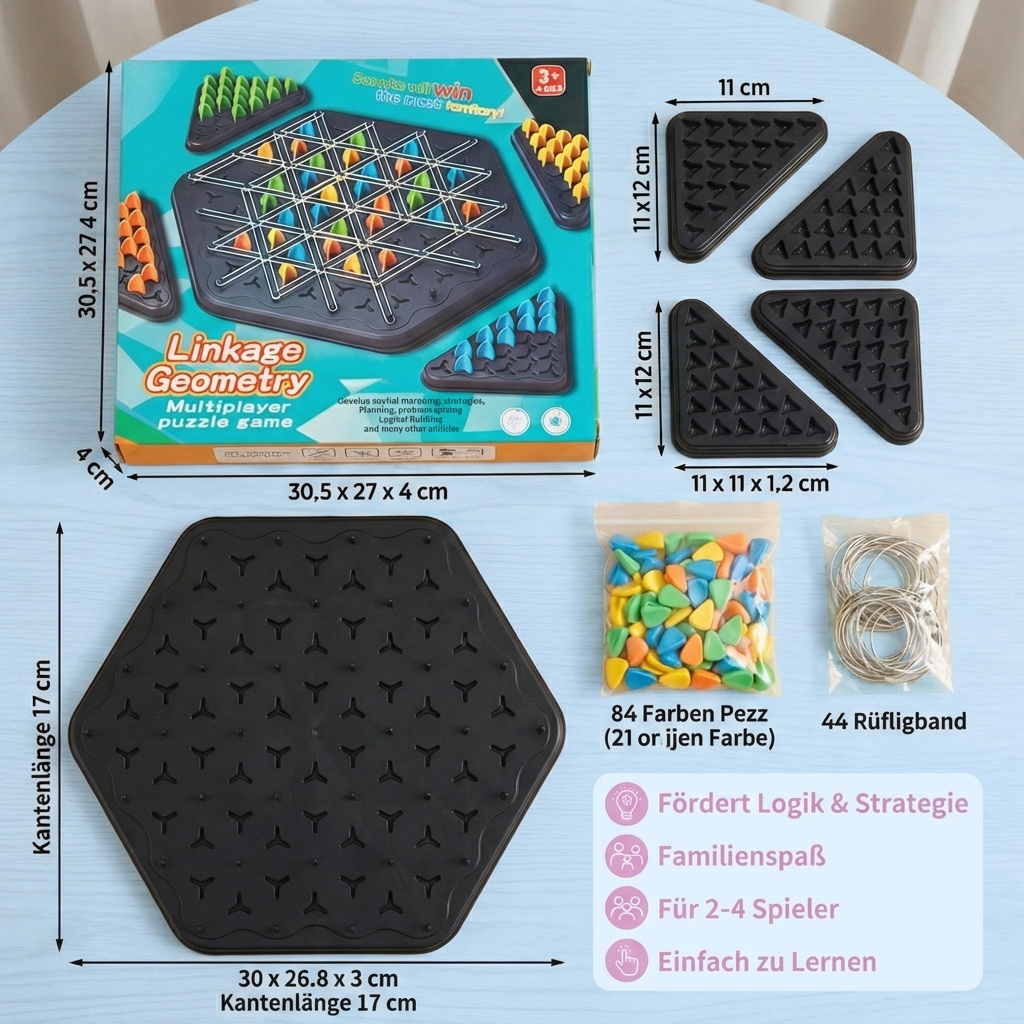 Gummi Band Dreieck Schach Familien Spiel