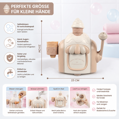 Eis Maschine Baby Badespielzeug mit Seifenblasen