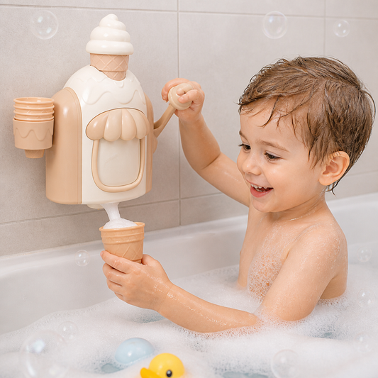 Eis Maschine Baby Badespielzeug mit Seifenblasen