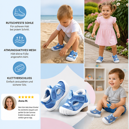 Sommer Babysandalen mit rutschfester Sohle und Klettverschluss
