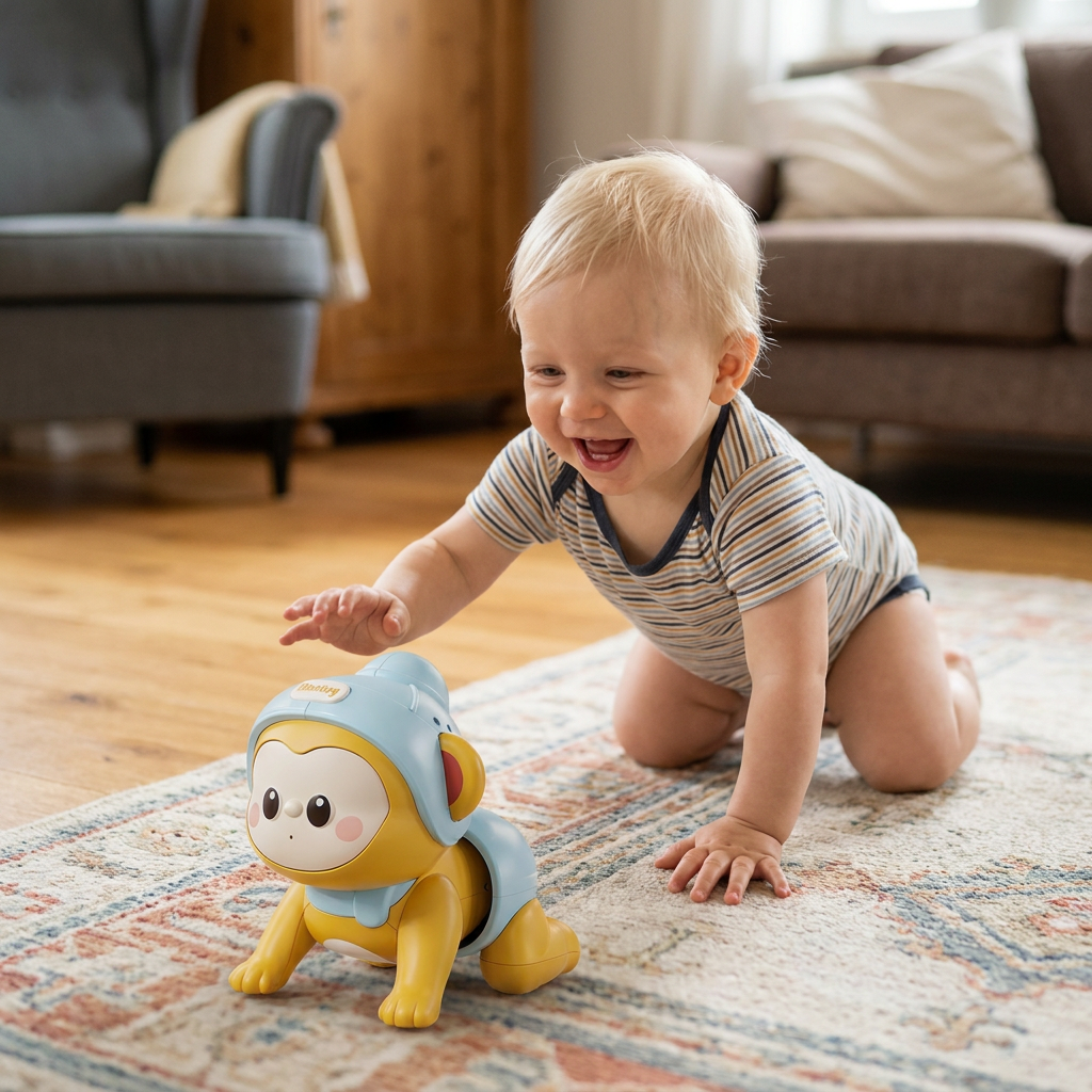 Interaktives Krabbel-Babyspielzeug mit Musik und Sprachaufzeichnung