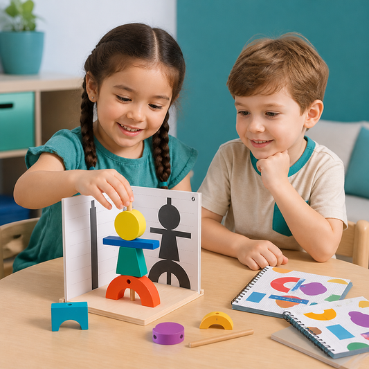 Holz 3D-Schatten-Matching- & Raumdenken-Puzzle für Kinder