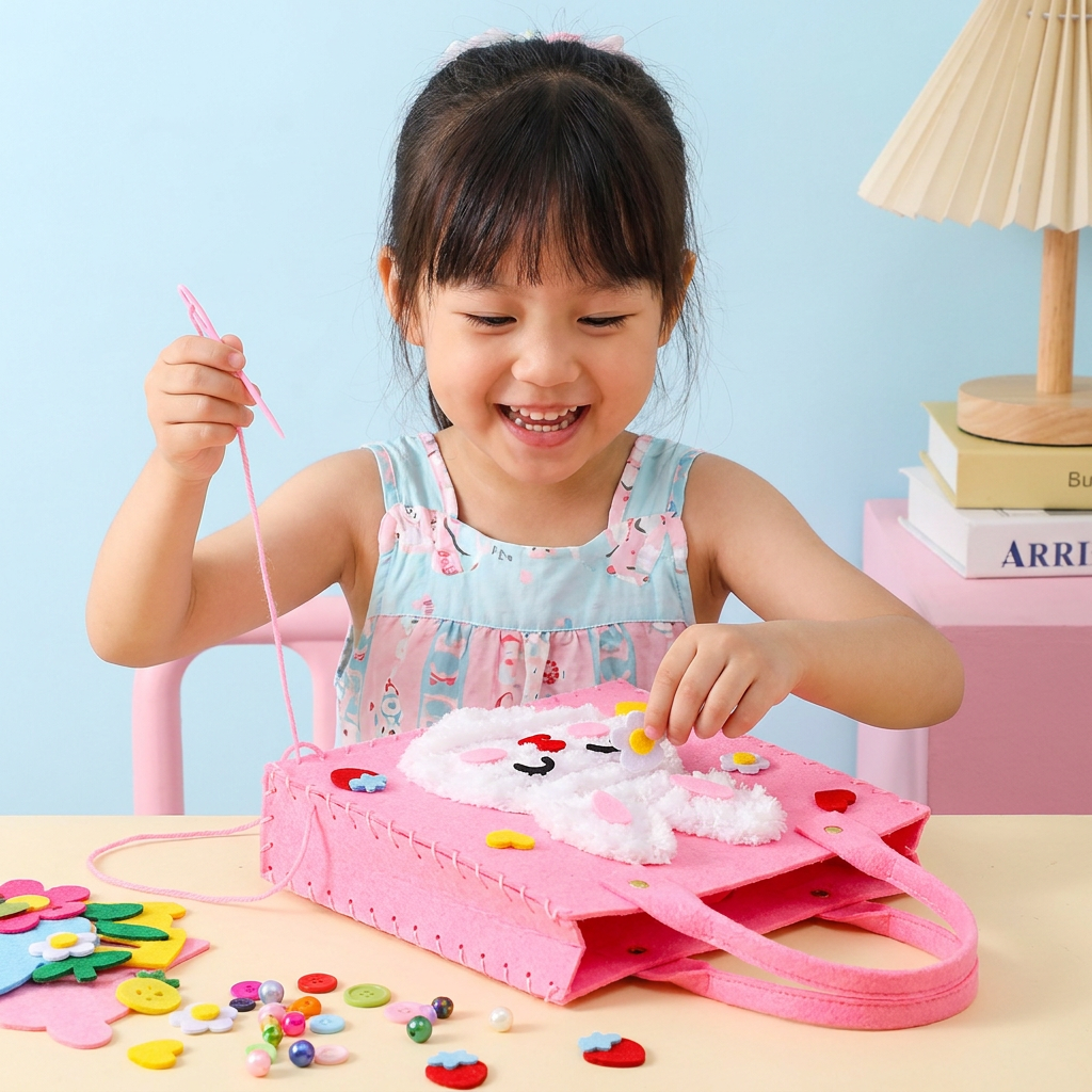 DIY-Plüschtaschen-Bastelset für Kinder