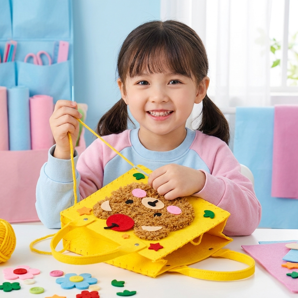 DIY-Plüschtaschen-Bastelset für Kinder