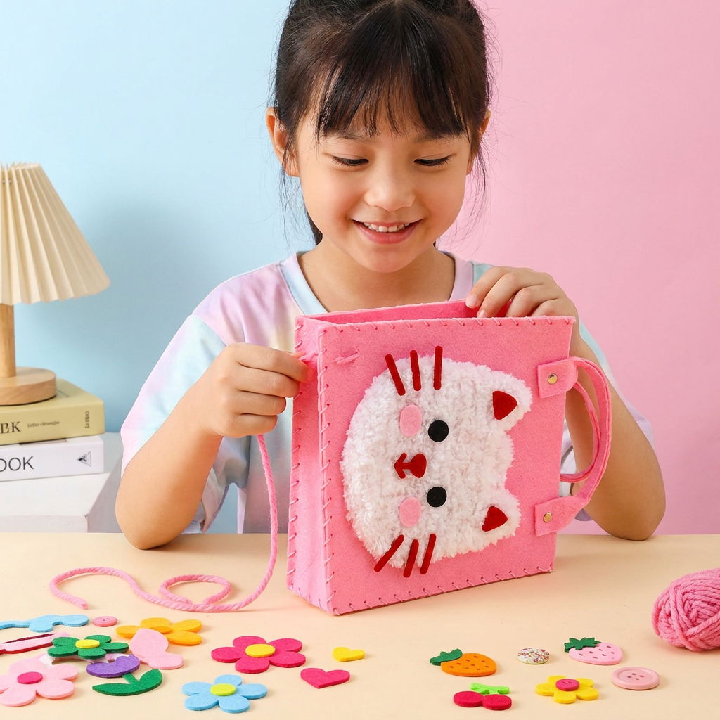 DIY-Plüschtaschen-Bastelset für Kinder