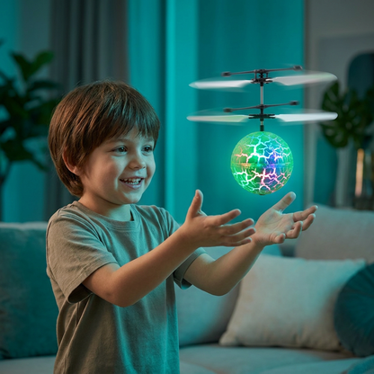 Handgesteuerter fliegender LED-Ball-Drohne für Kinder