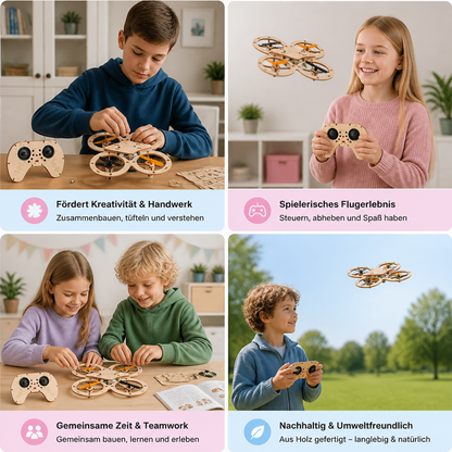 DIY-Holz-RC-Quadcopter-Bausatz – Baue dein eigenes Flugabenteuer