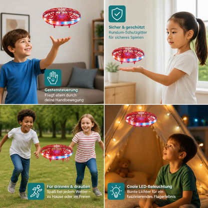 Bewegungsgesteuerte LED-UFO-Flugdrohne