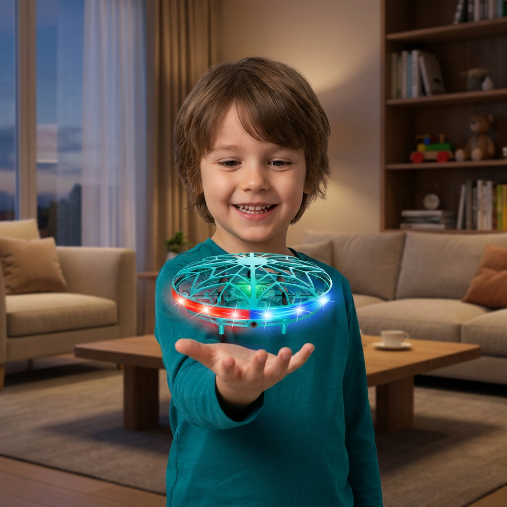 Bewegungsgesteuerte LED-UFO-Flugdrohne
