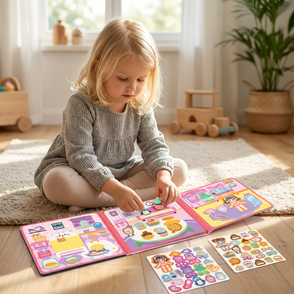 Montessori Magnet-Quiet-Book – Kreatives Ankleide- & Szenenspiel