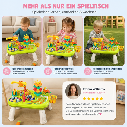 Kinder Multifunktionaler Spieltisch mit Vielen Spielstationen