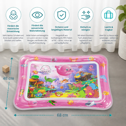 Aufblasbare Wasserspielmatte für die Bauchlage