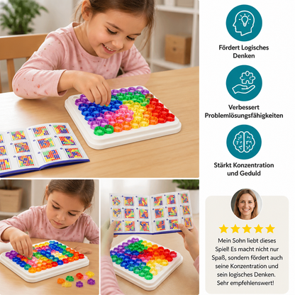 Regenbogen-Perlen-Puzzlebrett – Logik- & Problemlösungsspiel