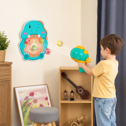 Dinosaurier-Klettball-Werfer – Zielschießspiel für Kinder