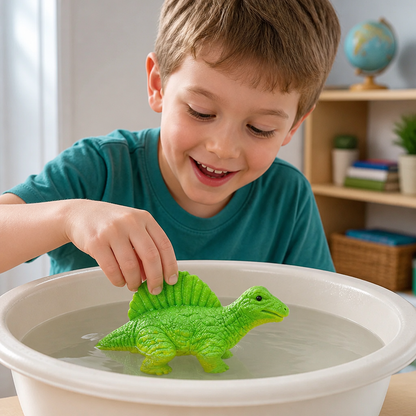 Pädagogisches Dinosaurier-Schlüpfei zum Wachsen im Wasser für Kinder
