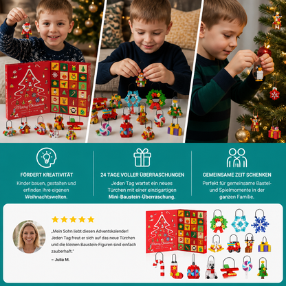 Weihnachtsschmuck-Baustein-Adventskalender