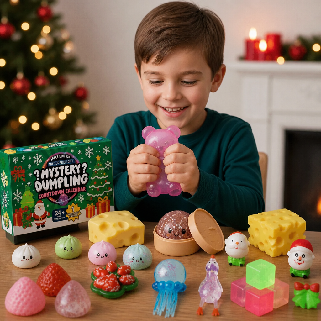 Weihnachts-Squishy-Adventskalender für Kinder