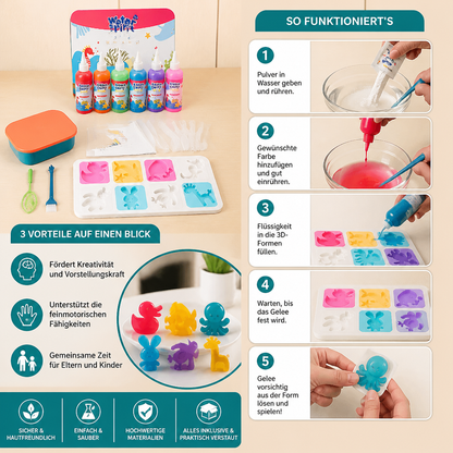 DIY-Wassergelee-Set mit Gelen & Formen