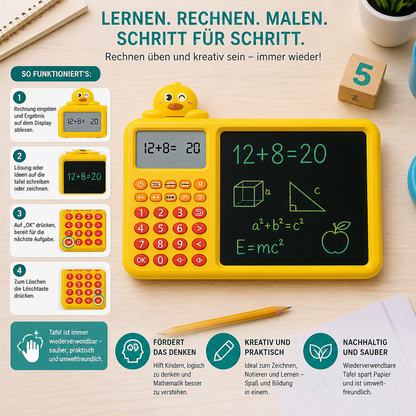 Interaktives Mathe-Zeichen- & Lösch-Lernset für Kinder