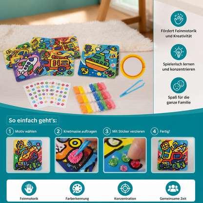 DIY-Knet-Sticker-Bastelset für Kinder