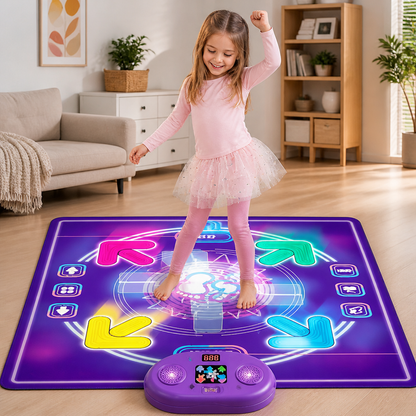 Interaktive musikalische Tanzmatte mit LED-Lichtern für Kinder